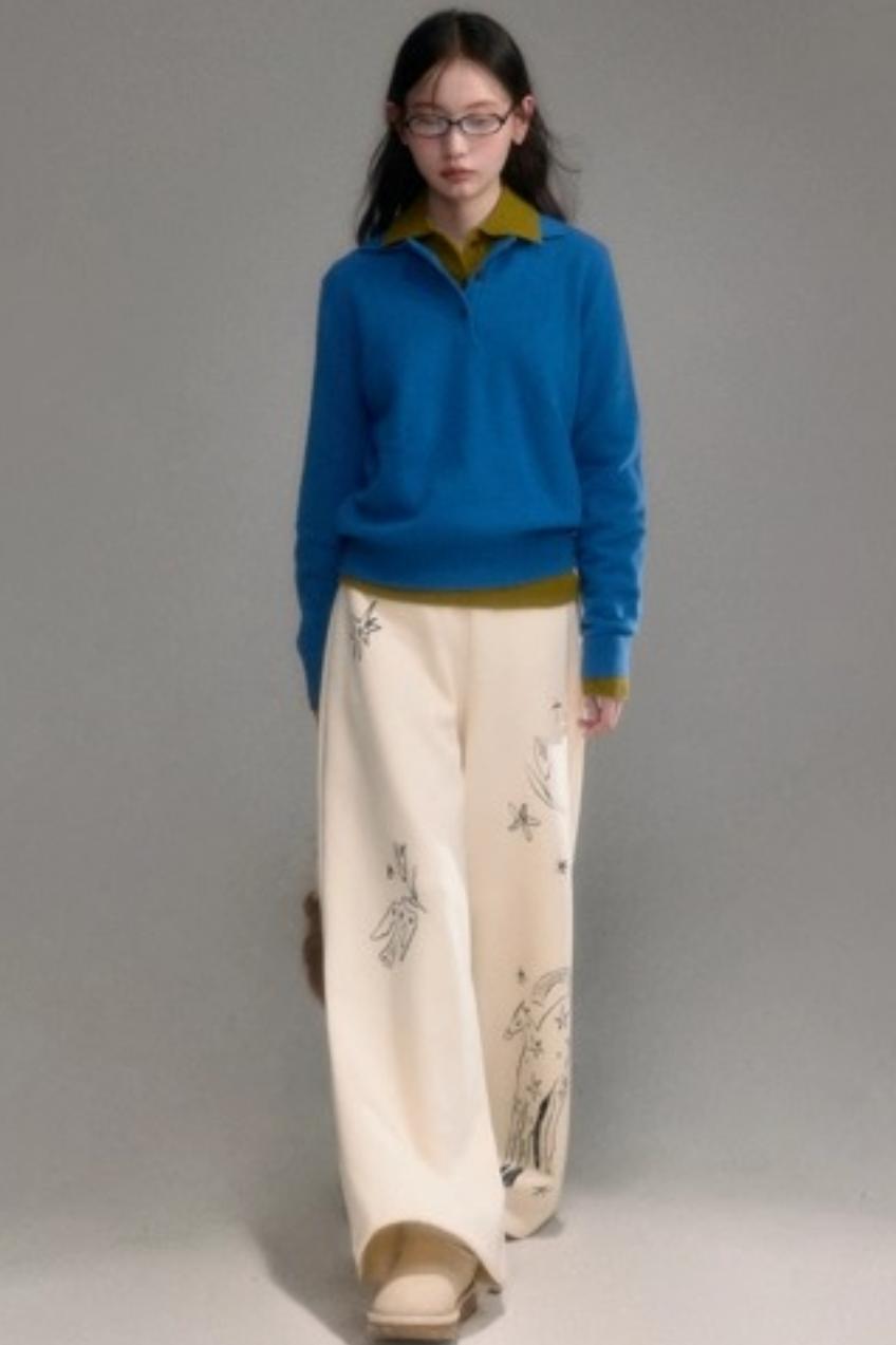 Niche Wool Polo Sweater