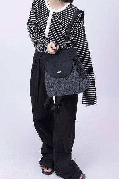 Patchwork Bear Crossbody Bag