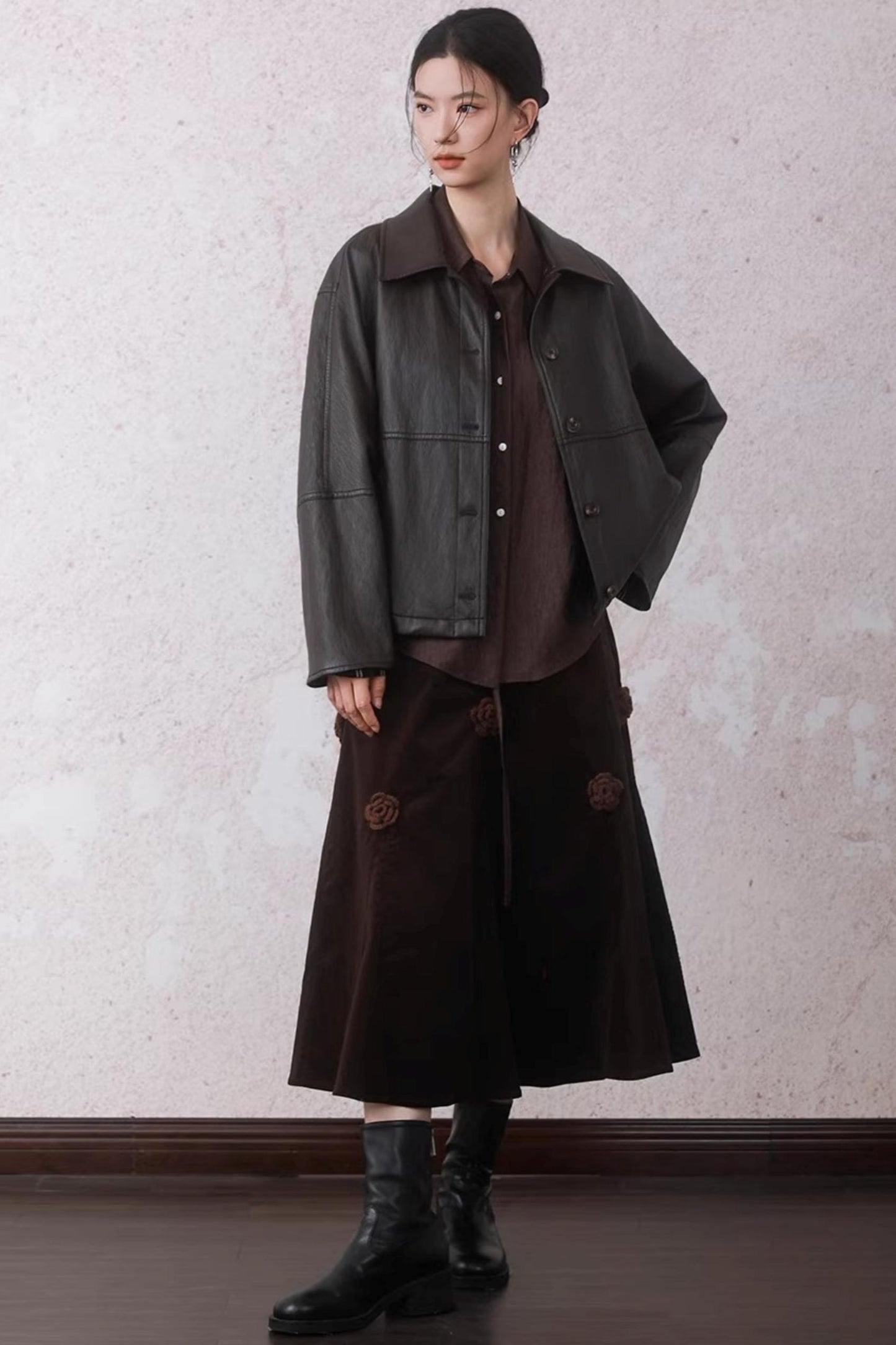 Caramel Coffee Leather Jacket