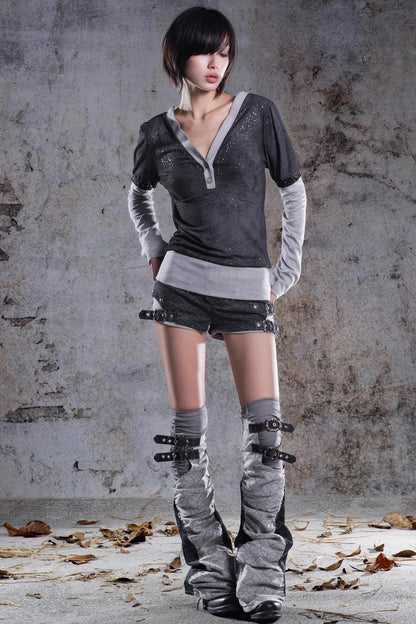 Original V-Neck Knitted Top