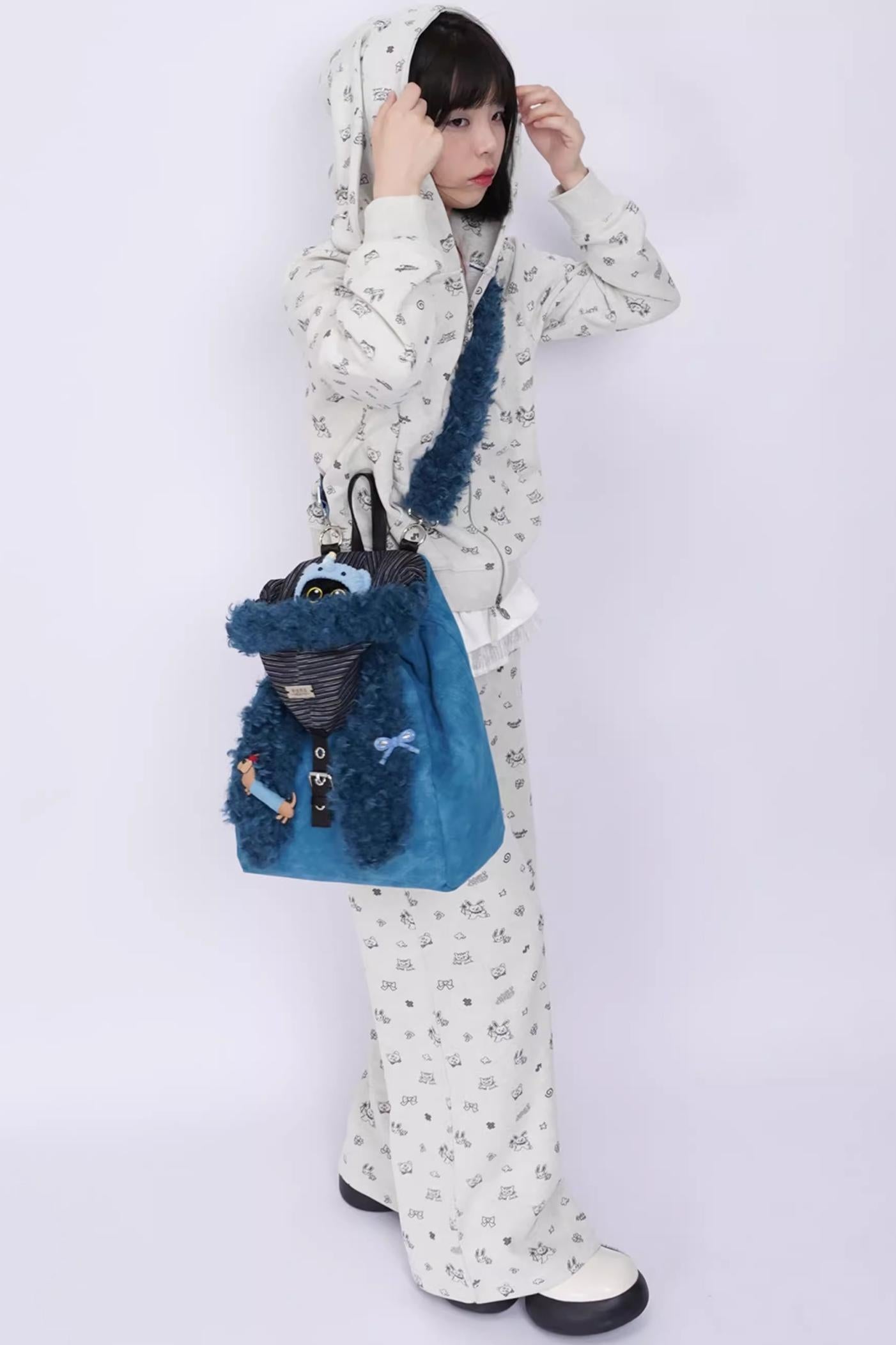 Ear Furry Crossbody Bag