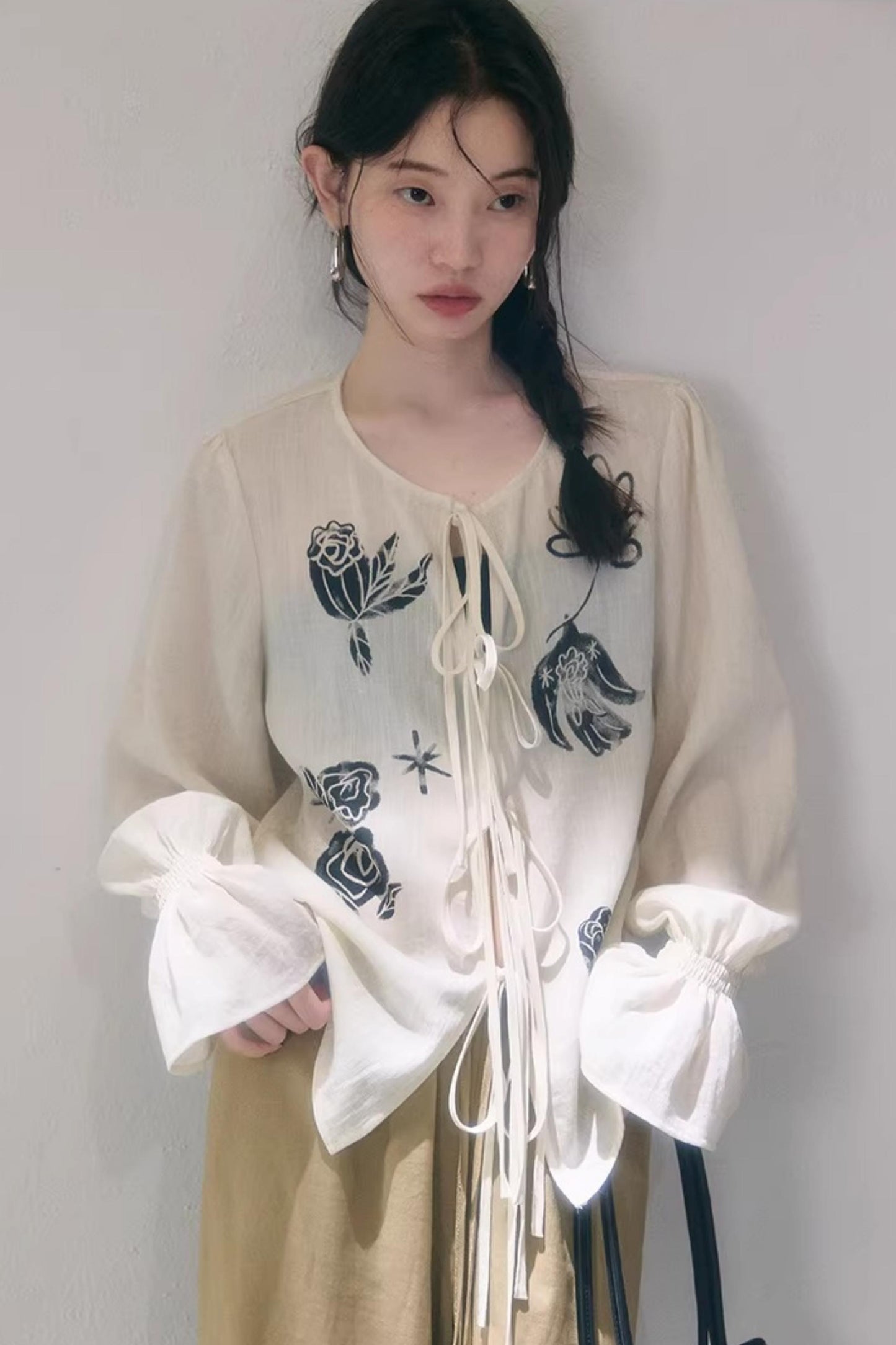 Bird and Rose Linen Blouse