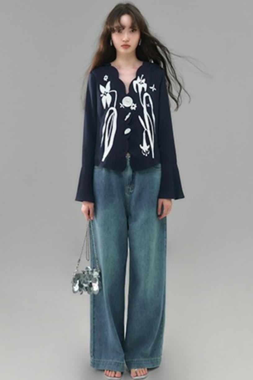 Vintage Lily Flared Sleeve Shirt