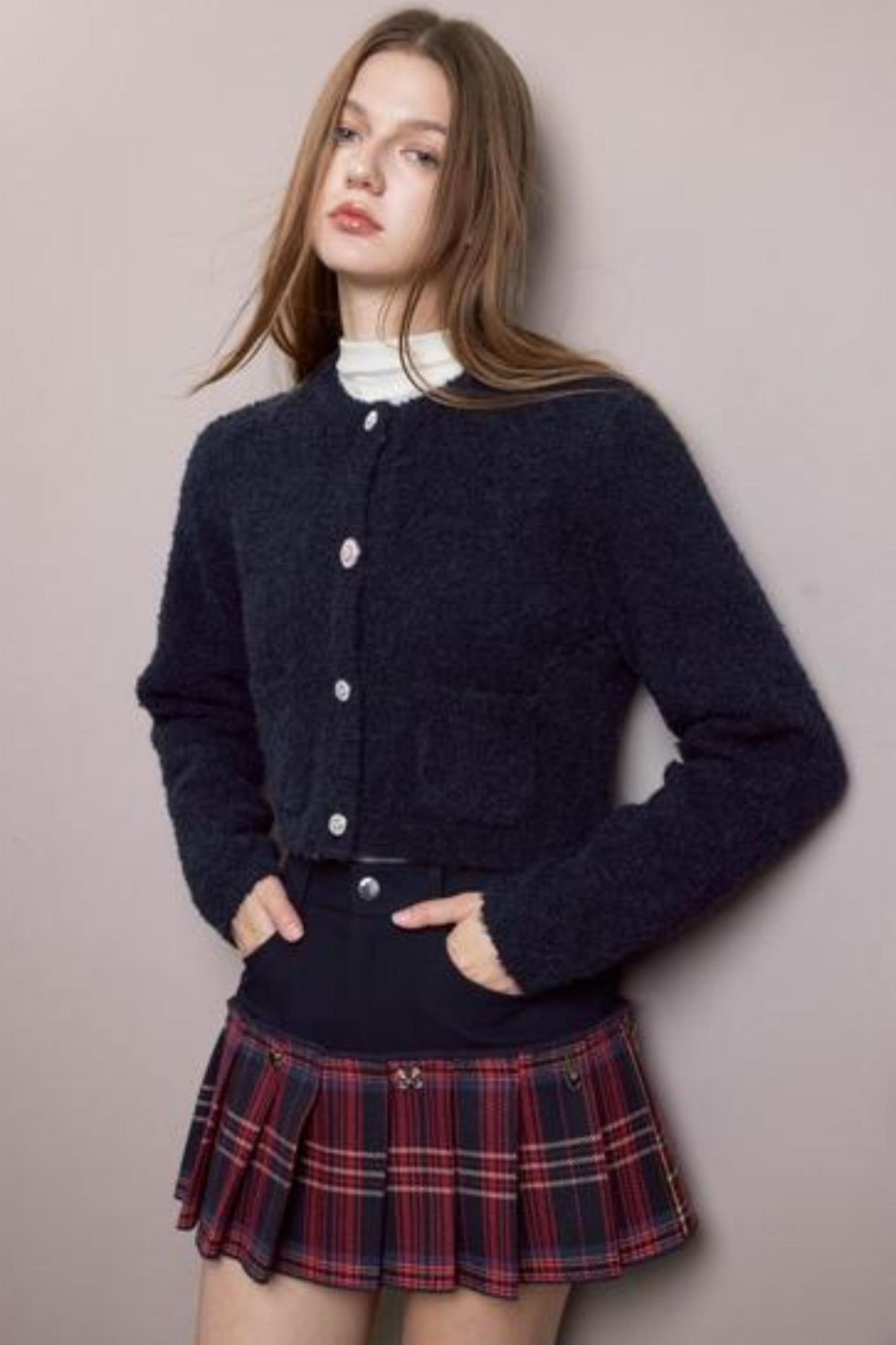 Frost Button Knit Cardigan