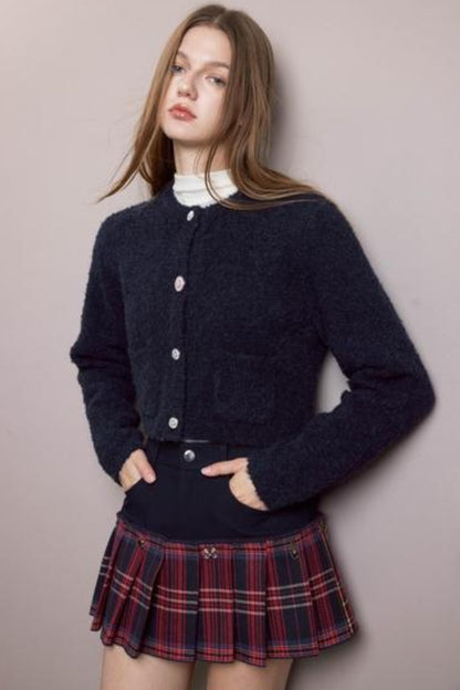 Frost Button Knit Cardigan