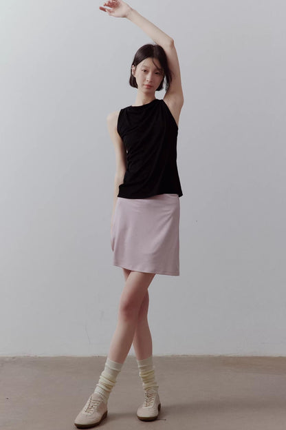 Draped Off-Shoulder Slimming Top