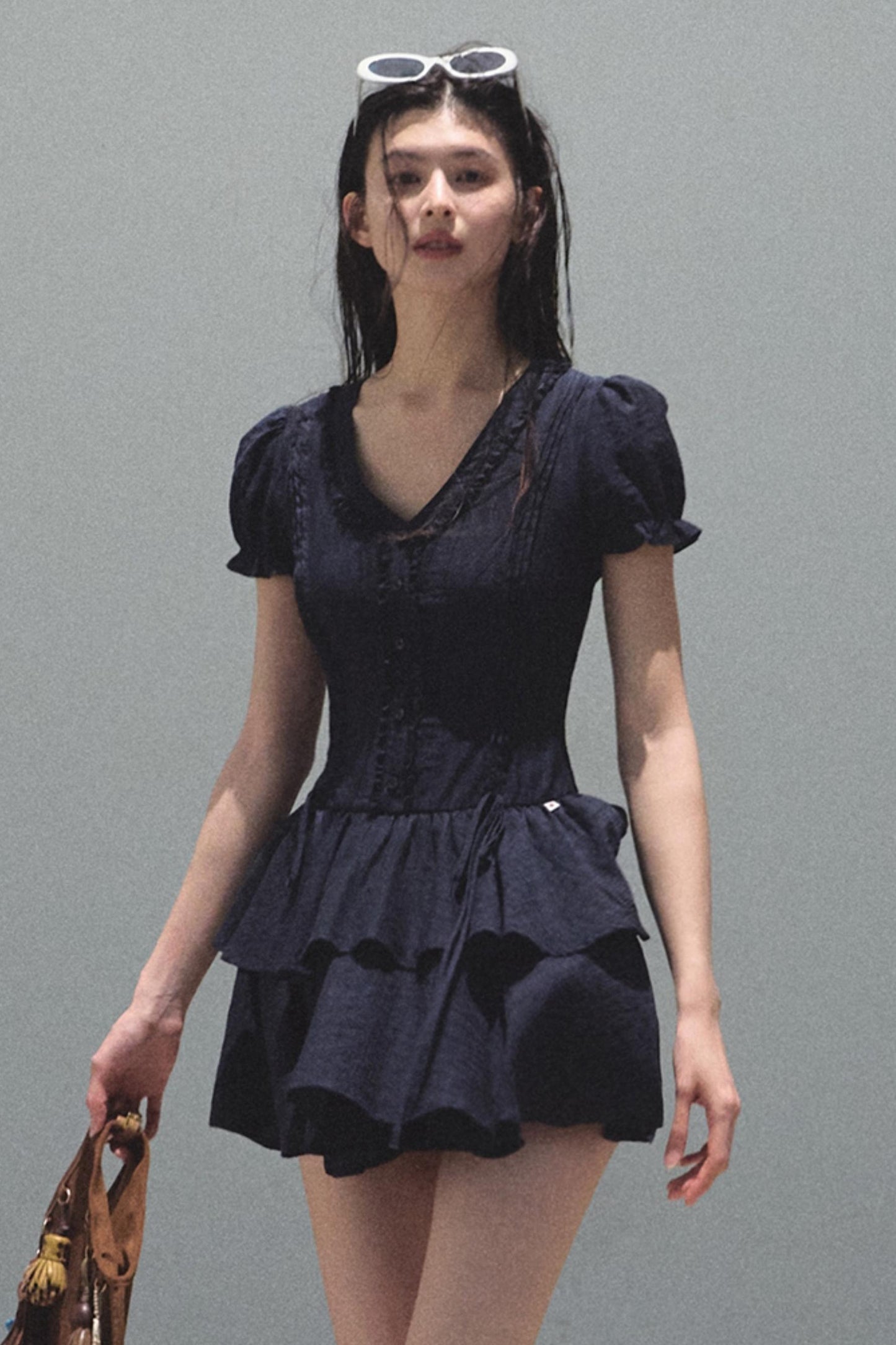 Blue Hour V-neck Dress