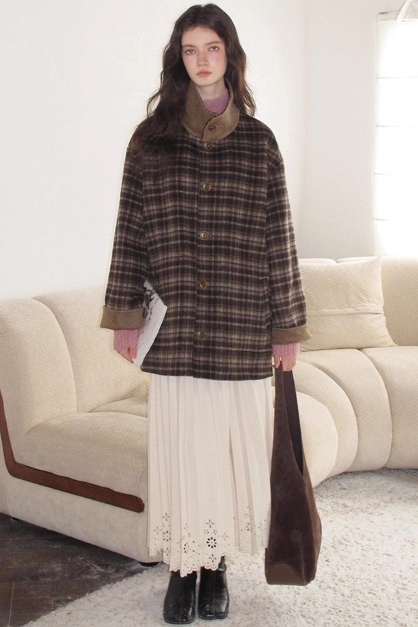 Rin's Poem Pleated Skirt