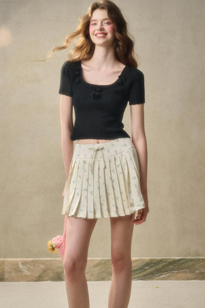 Handmade Floral Cropped Top