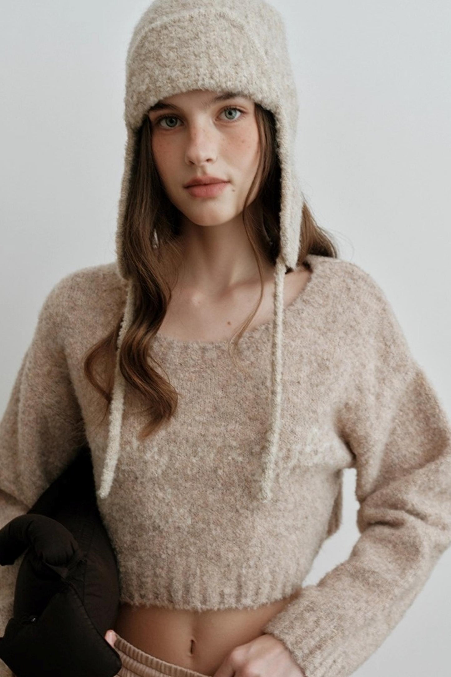 Light Luxury Wool Jacquard Sweater