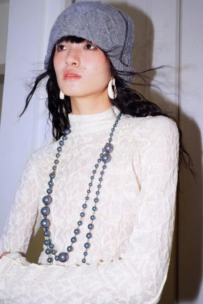 Split Knitted Base Layer Top