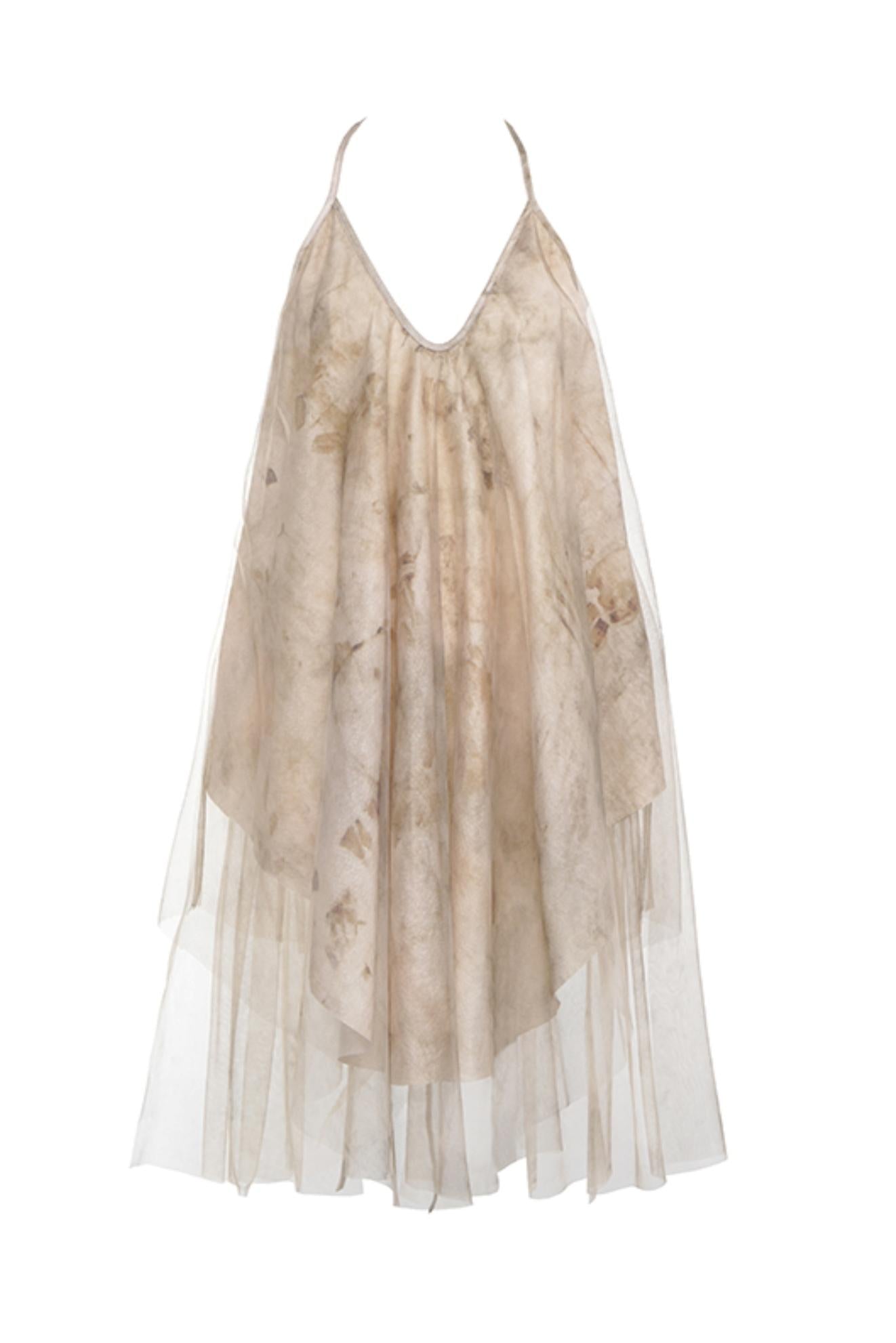 Floral Mesh Tie Neck Camisole