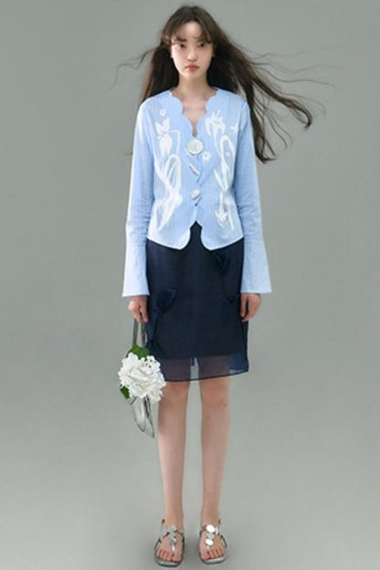 Vintage Lily Flared Sleeve Shirt