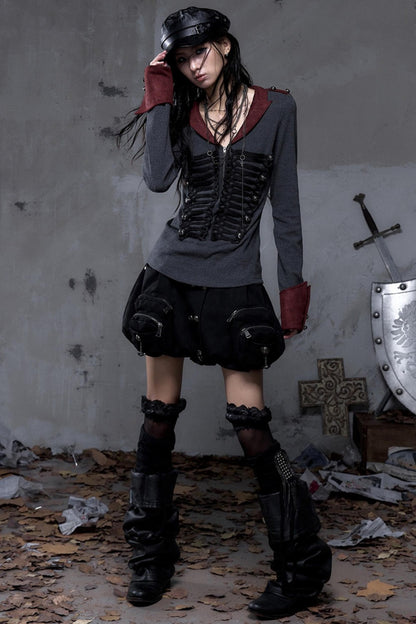 Court Street Leather Skirt