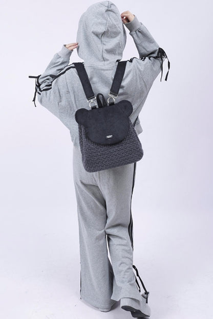 Patchwork Bear Crossbody Bag