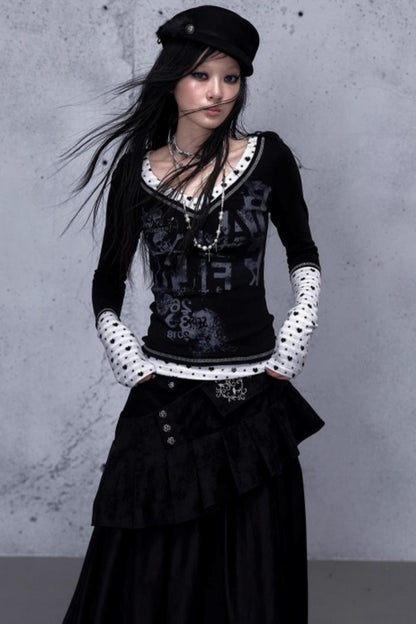 Retro Vintage Patchwork Top