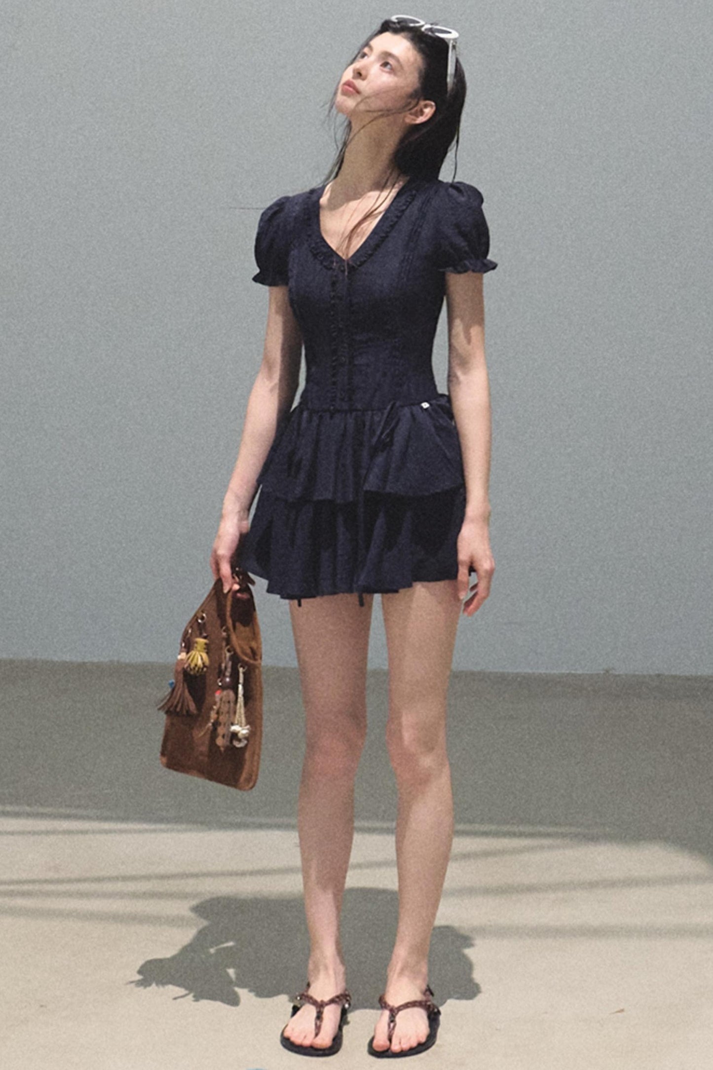 Blue Hour V-neck Dress