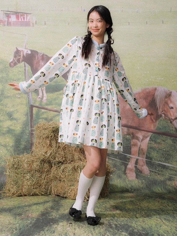 Bread Collar Dress