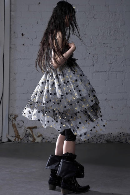 Dreamy Mesh Bustier Gown Dress