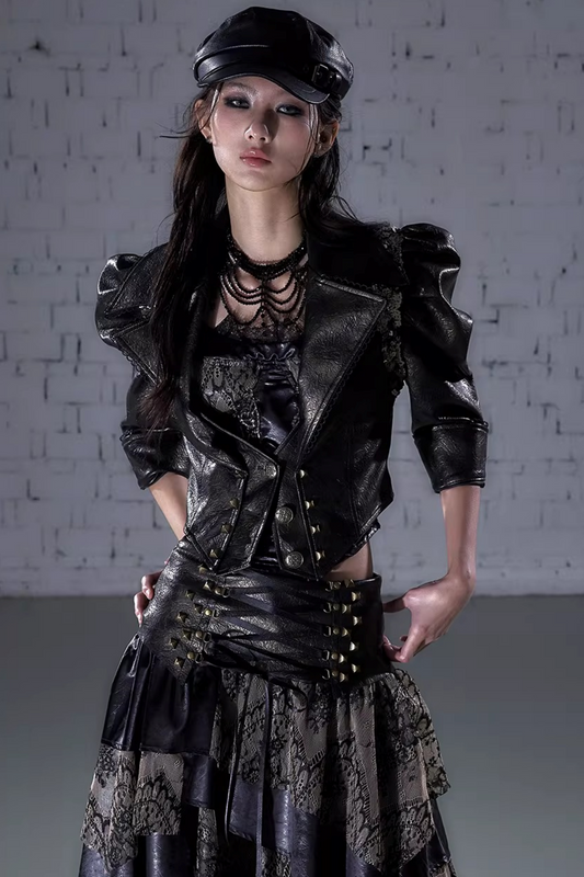 Punk Court Leather Jacket