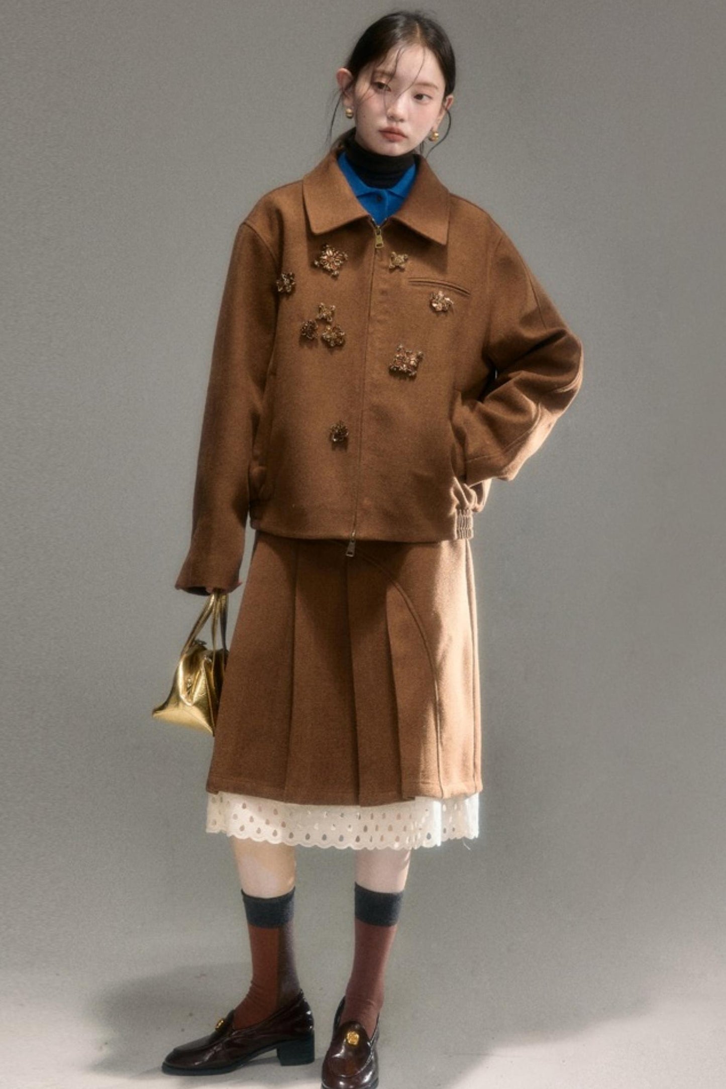 Oak Hazelnut Wool Jacket Set-Up