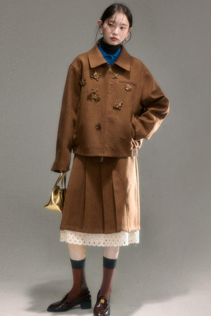 Oak Hazelnut Wool Jacket Set-Up