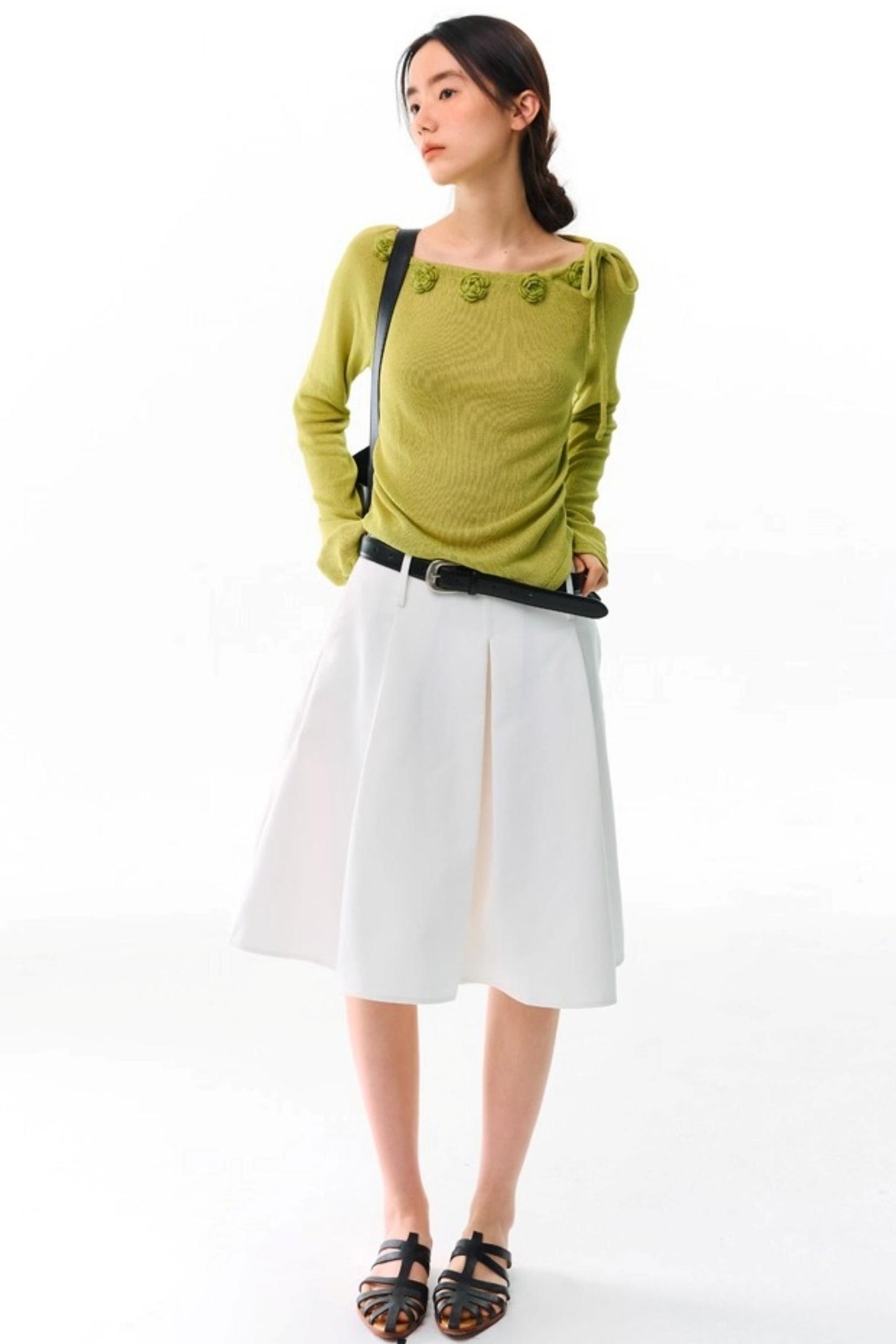 Flower Crochet Knit Top