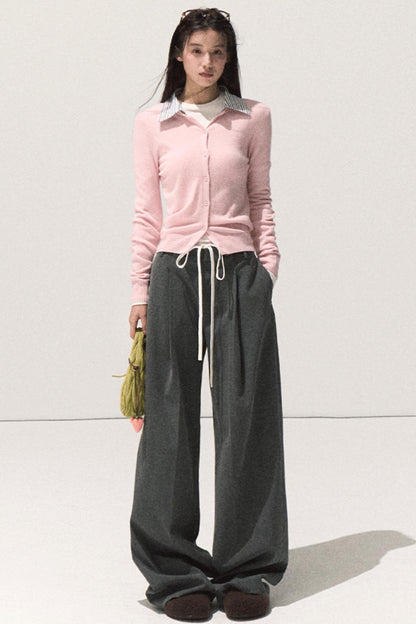 Slim Fit Wool Knit Top