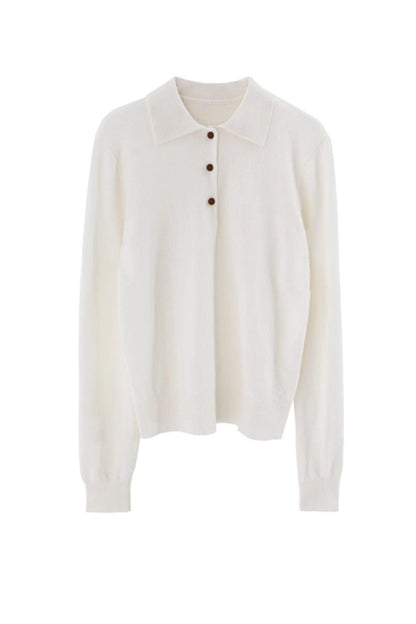 Niche Wool Polo Sweater