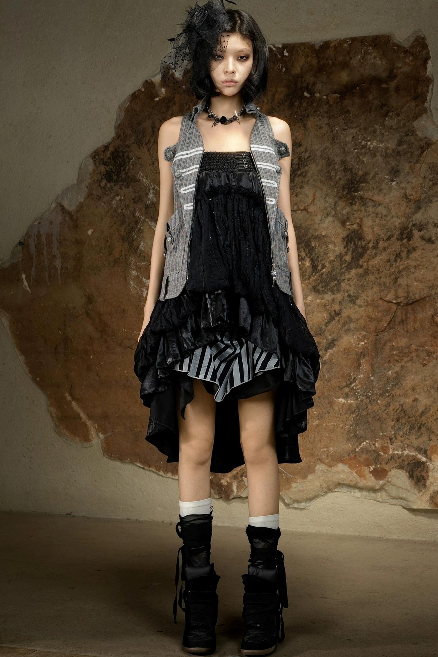 Sleeveless Gothic Halter Top