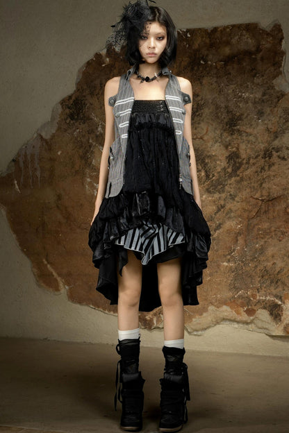 Sleeveless Gothic Halter Top