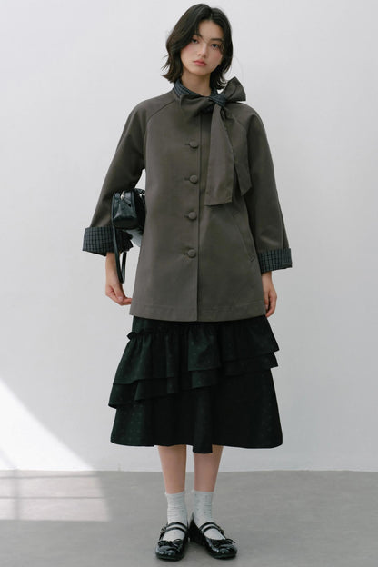 Sweet Bow Trench Coat