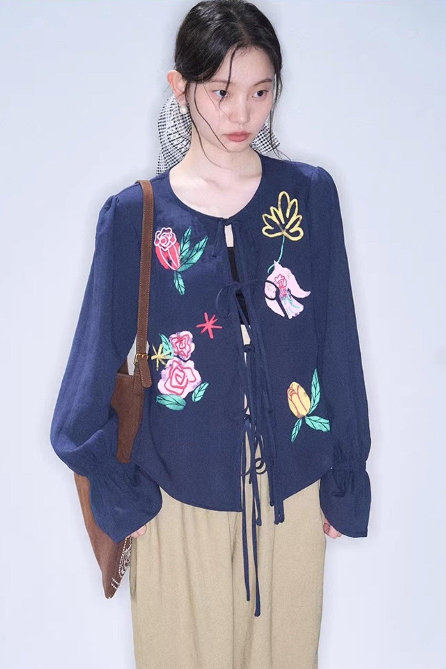 Bird and Rose Linen Blouse