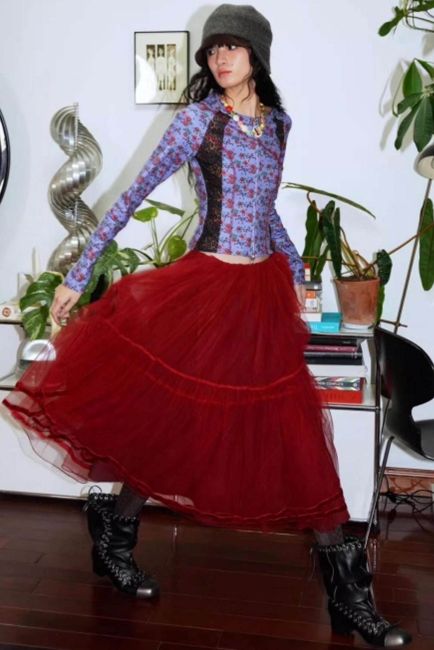 Vintage Leopard Velvet T-Shirt