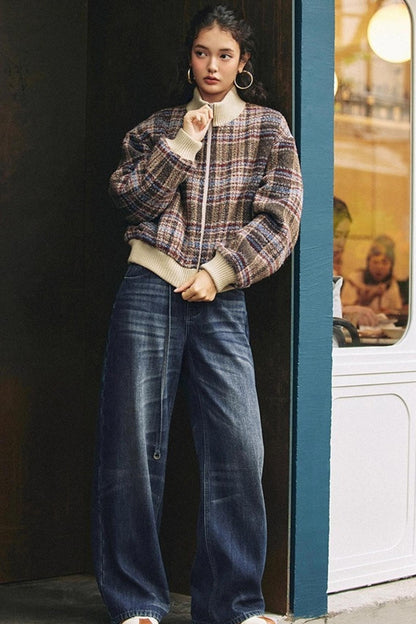 Dark Blue Vintage Whiskered Pants