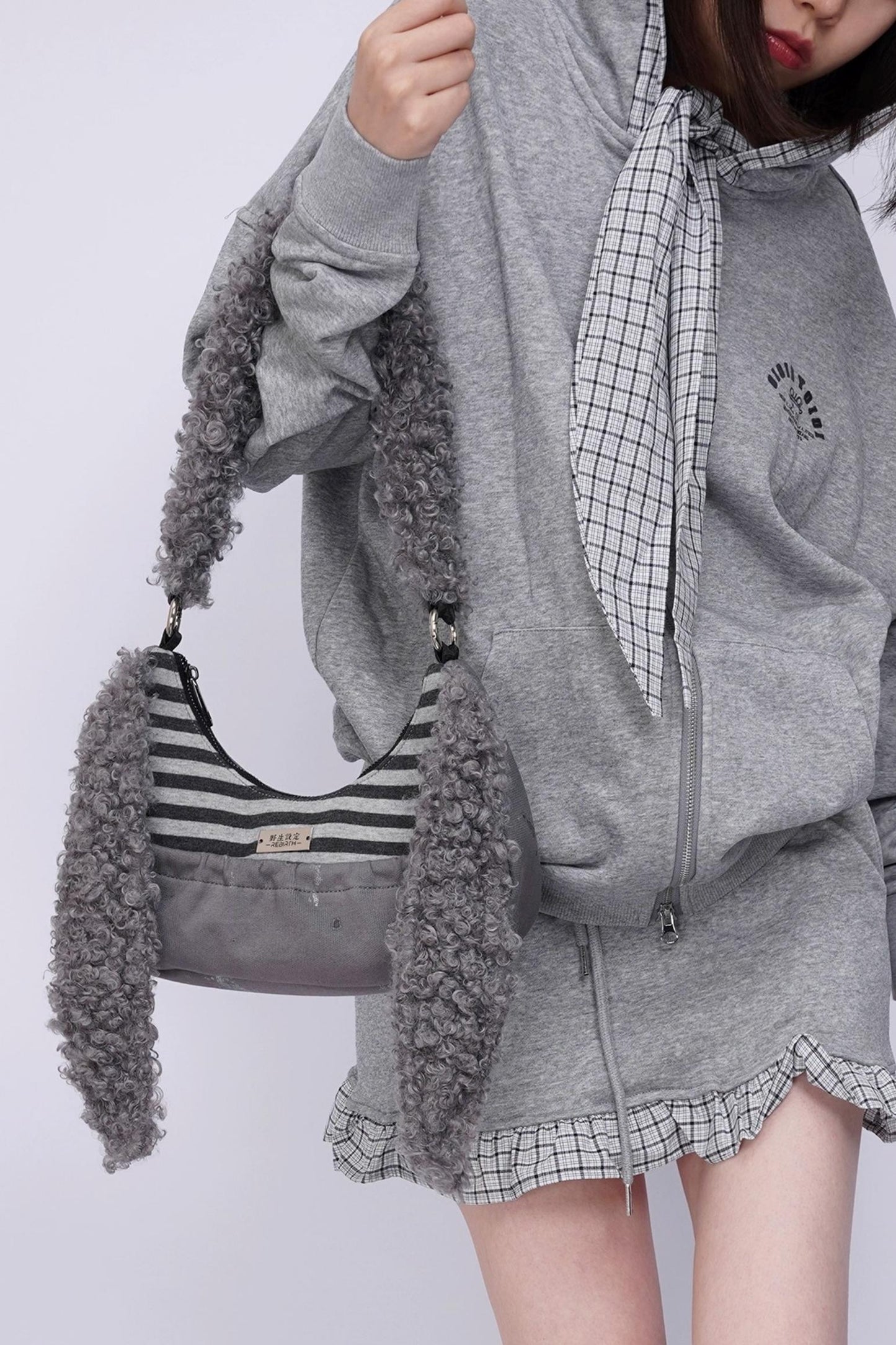 Rabbit Plush Crossbody Bag