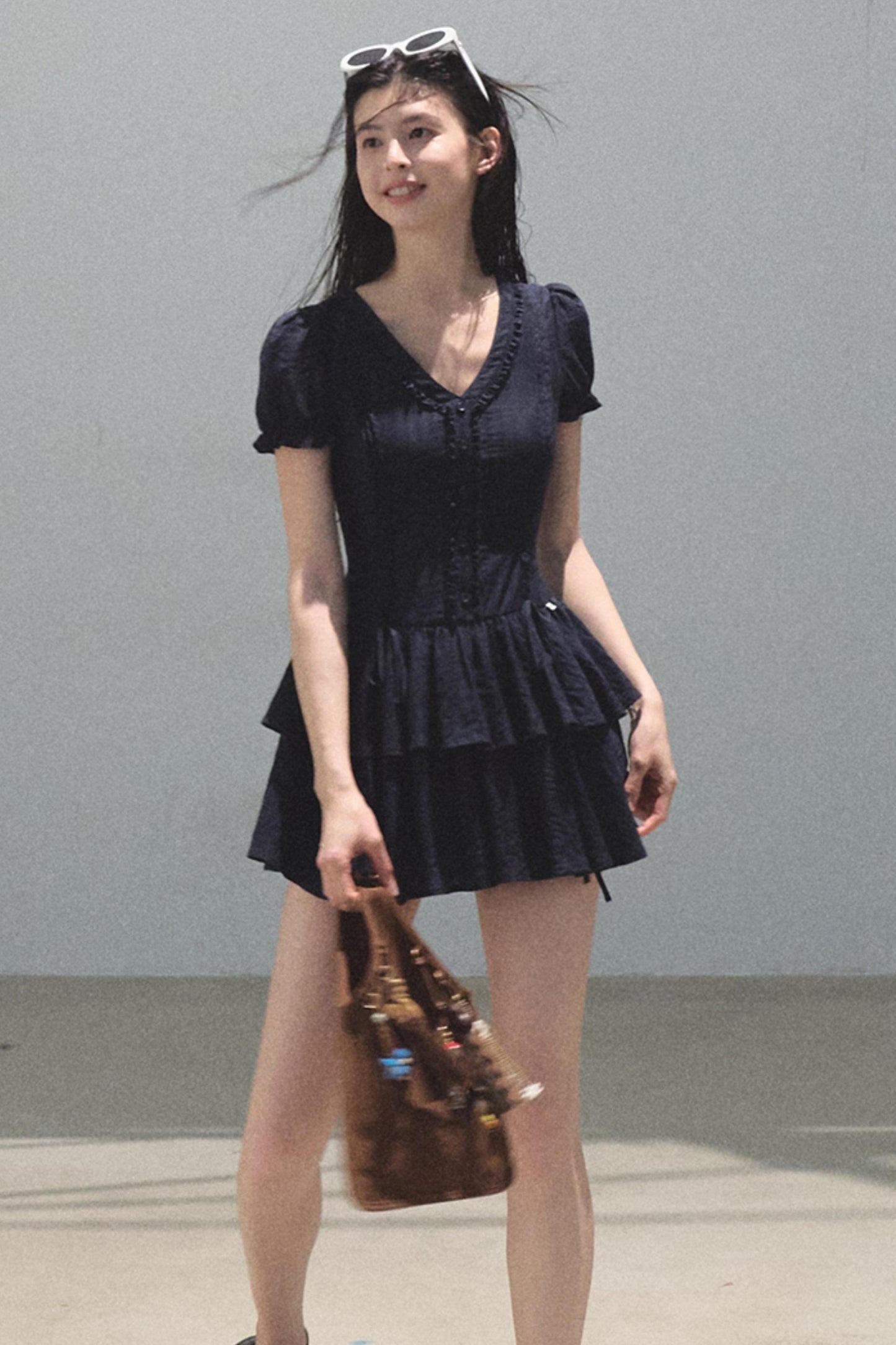 Blue Hour V-neck Dress