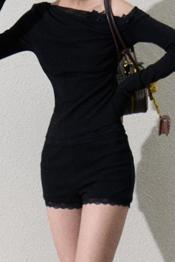 Elegant One-Shoulder Top & Skirt Set-Up