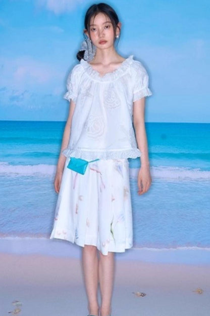 Starfish Pleated Skirt Set-Up