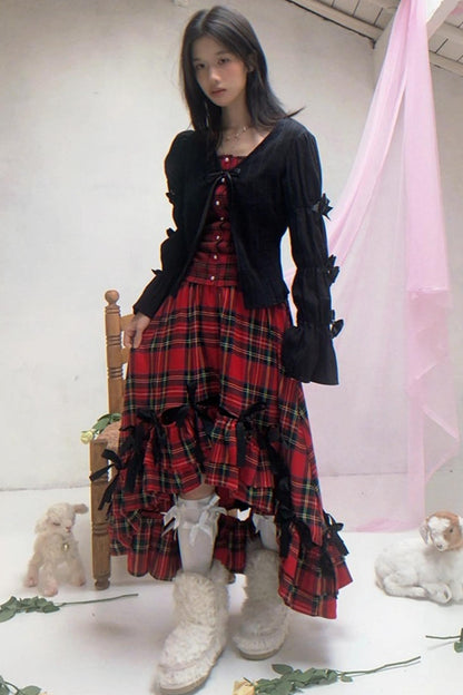 Happy Birthday Polka Dot Red Checkered Shirt