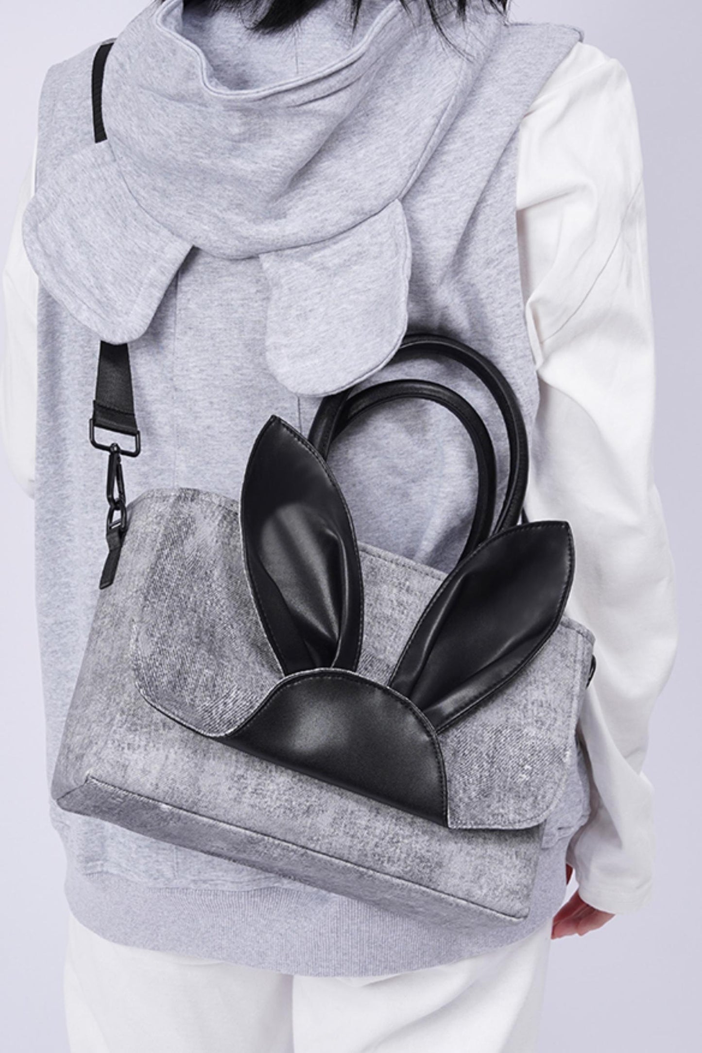 Denim Rabbit Tote Bag