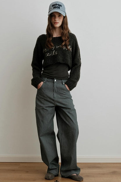 Light Luxury Wool Jacquard Sweater