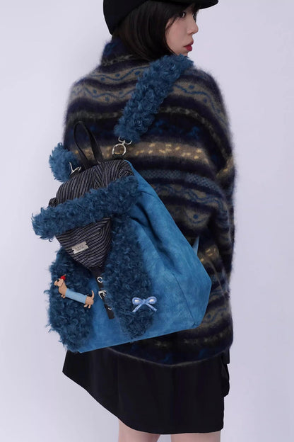 Ear Furry Crossbody Bag