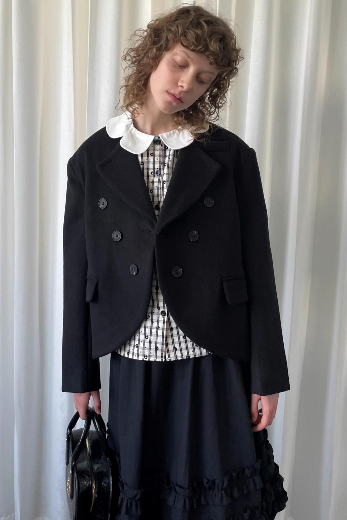 Puff Jacquard Plaid Shirt