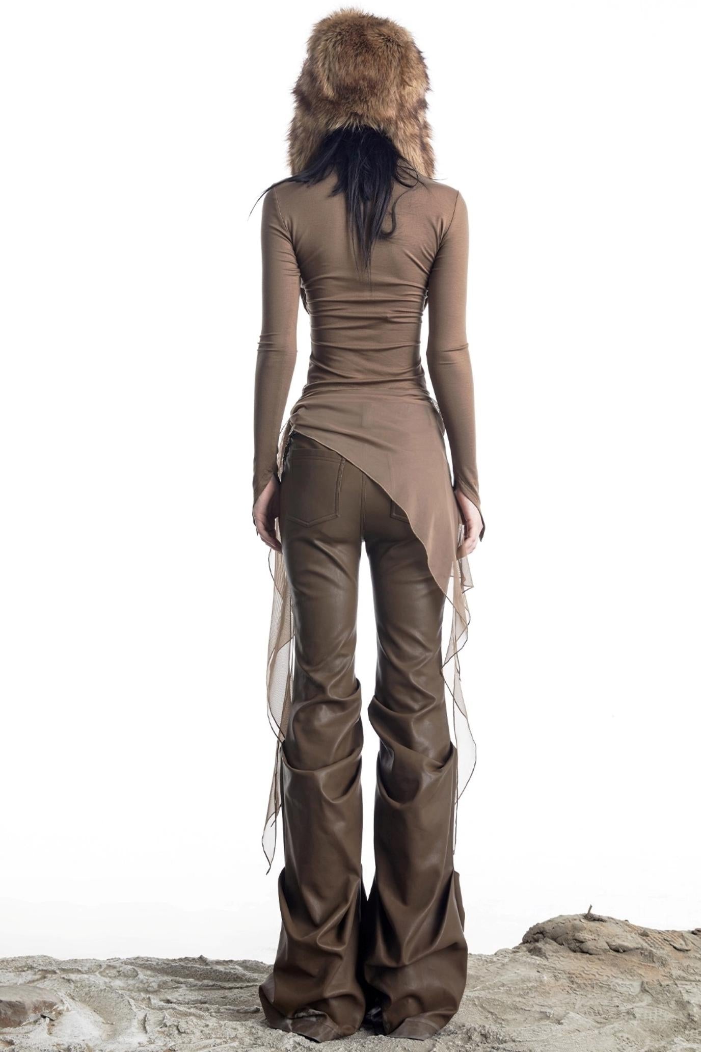 Lyocell Swing Collar T-Shirt