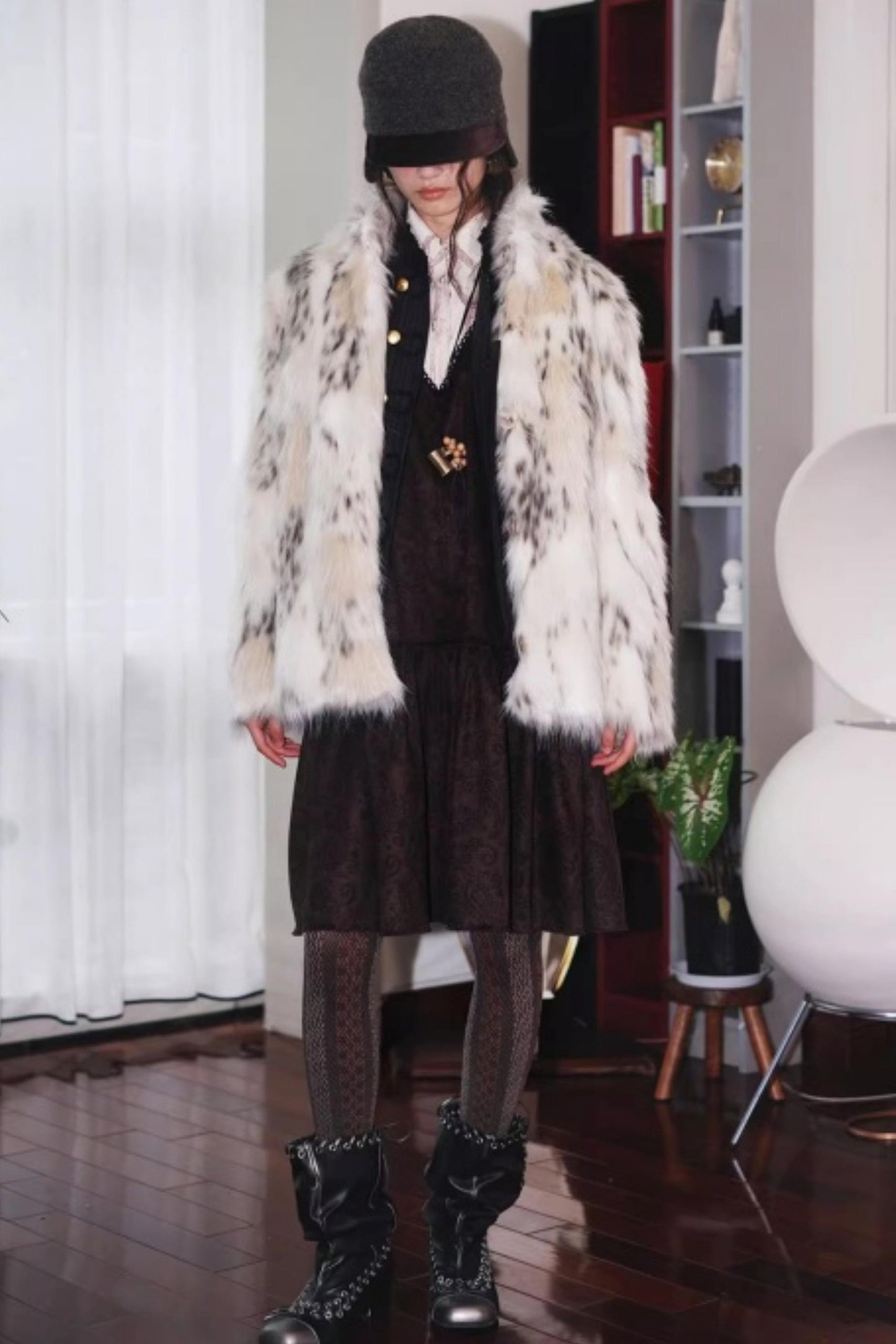 Vintage Suede Sleeveless Dress