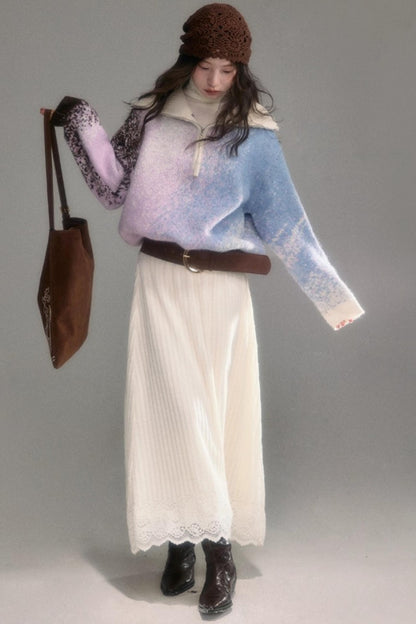 Gradient Wool Blend Winter Set-Up