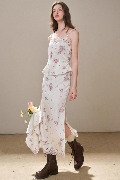 Comfortable Baby Powder Top & Skirt Set-Up