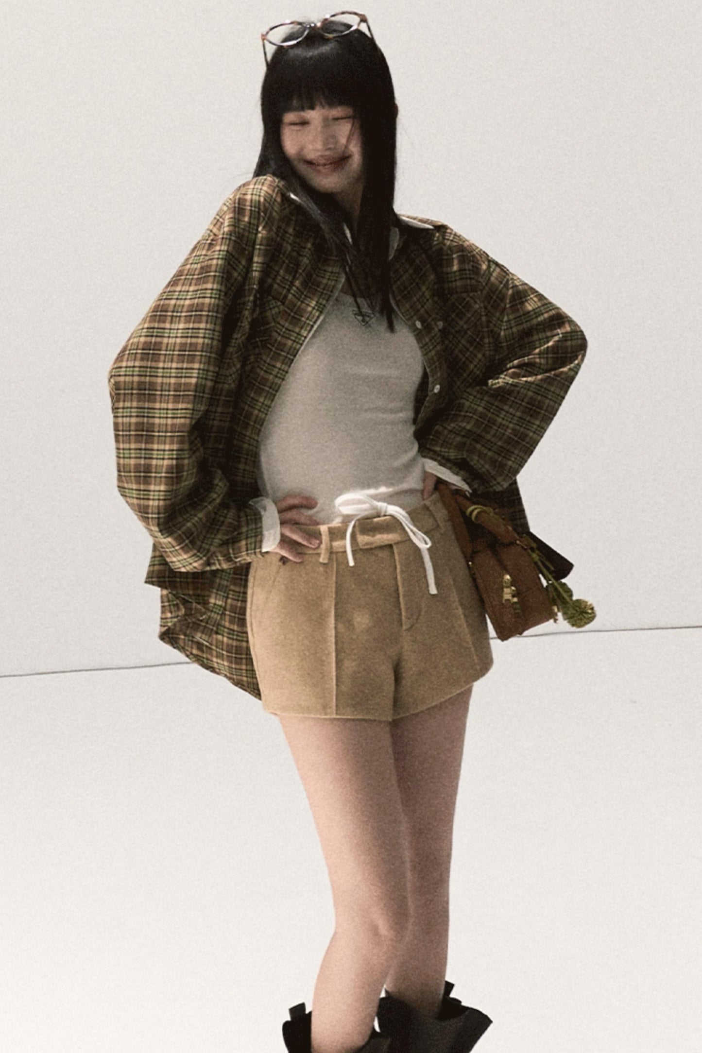 Vintage Striped Texture Two-Piece Shirt