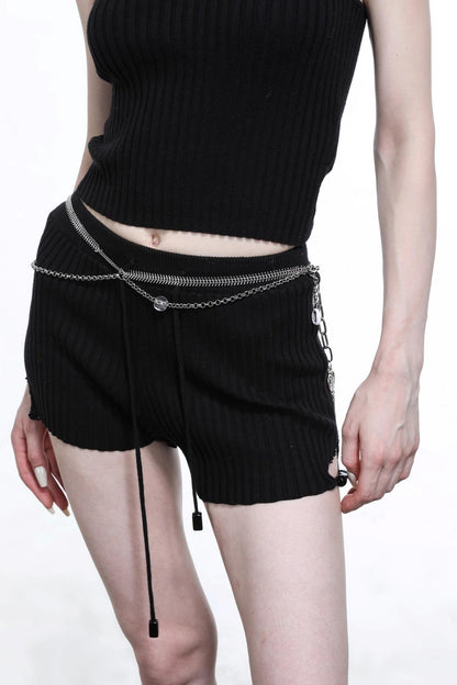 Convincing Wool Knit Halterneck Set-Up